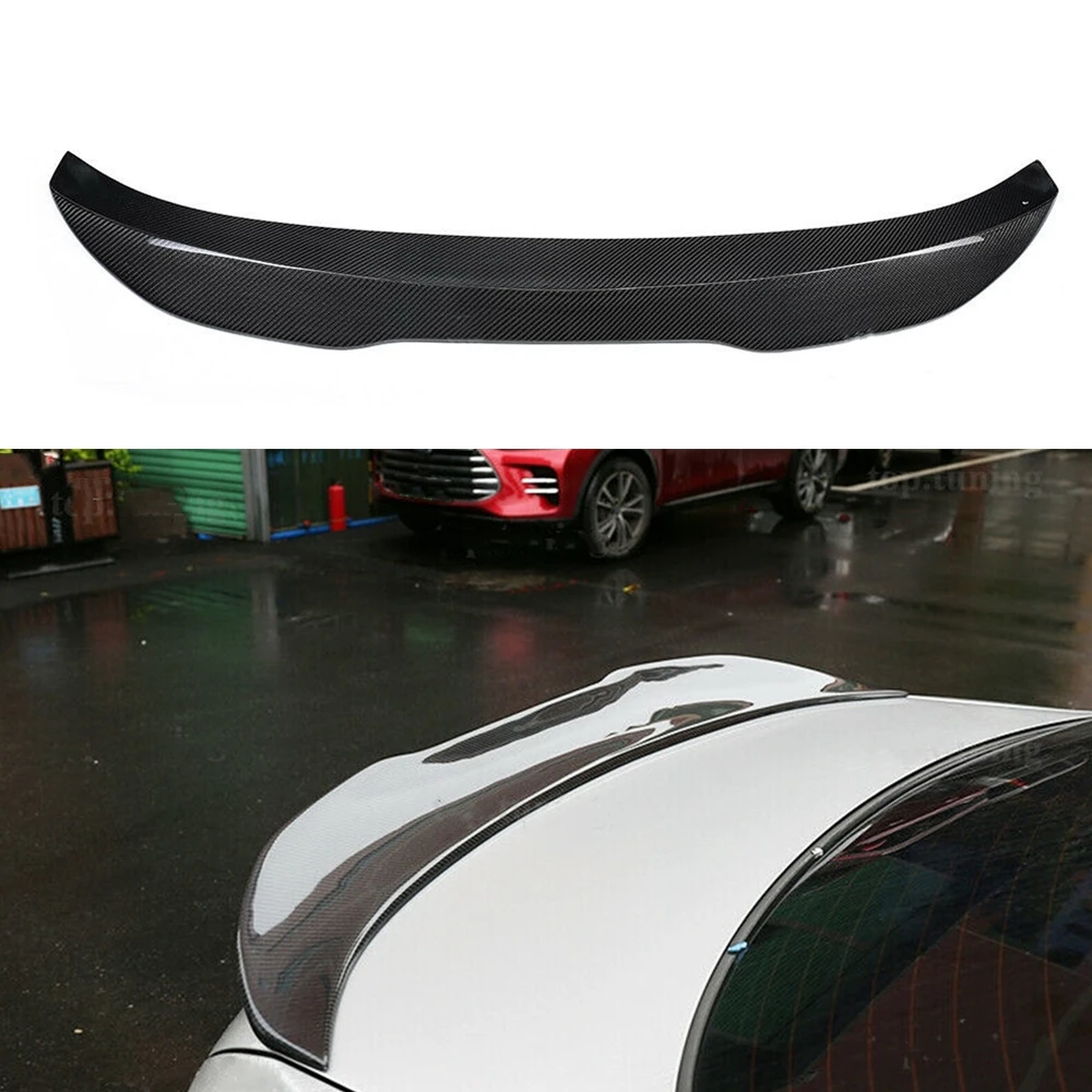 

For BMW E93 335i 328i 2 Door 2007-2013 M3 PSM Style Rear Spoiler Wing Real Carbon Fiber Trim Car Trunk Decklid Flap Splitter Lip