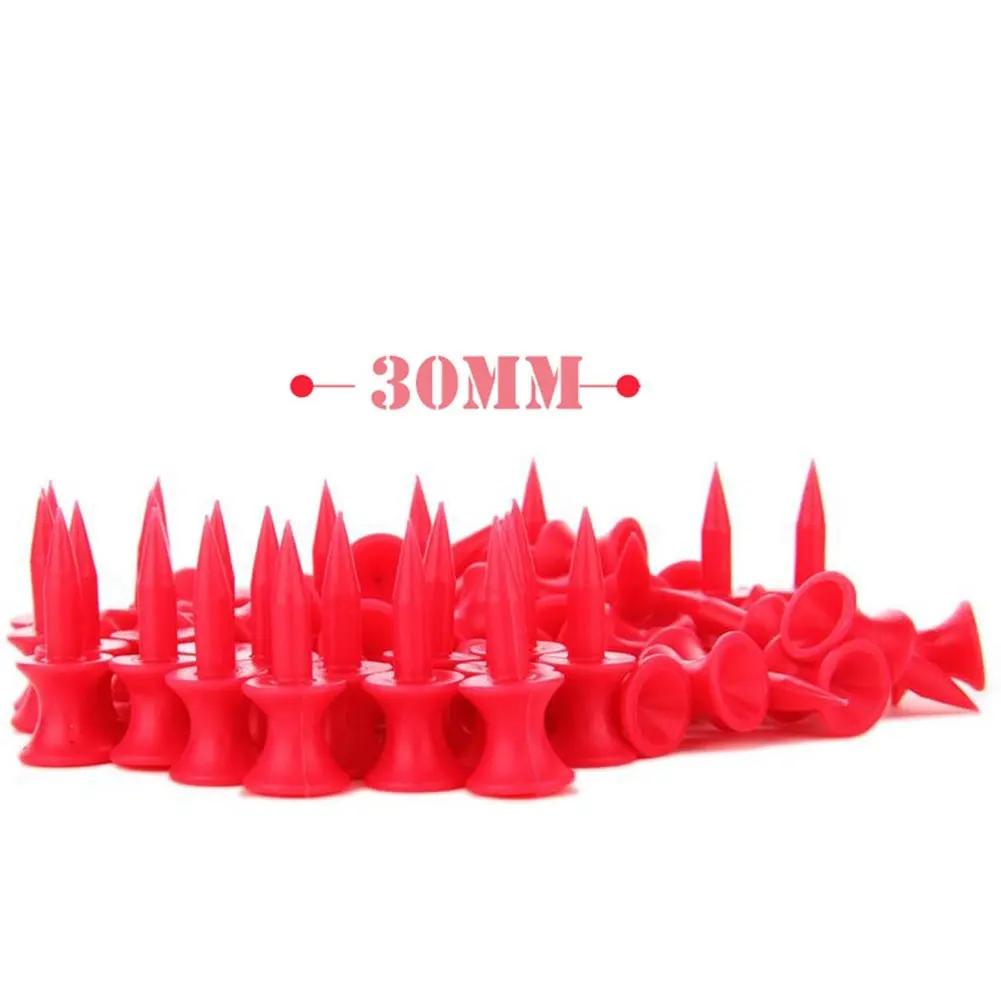 

50Pcs Ball Holder Standing Nails Plastic Golf Tees Golfer Training Accessories