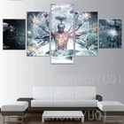 Картина модульная Картина Современный Куадрос 5 панелей Алекс серый украшение холст искусство каркас стена для гостиной детской комнаты