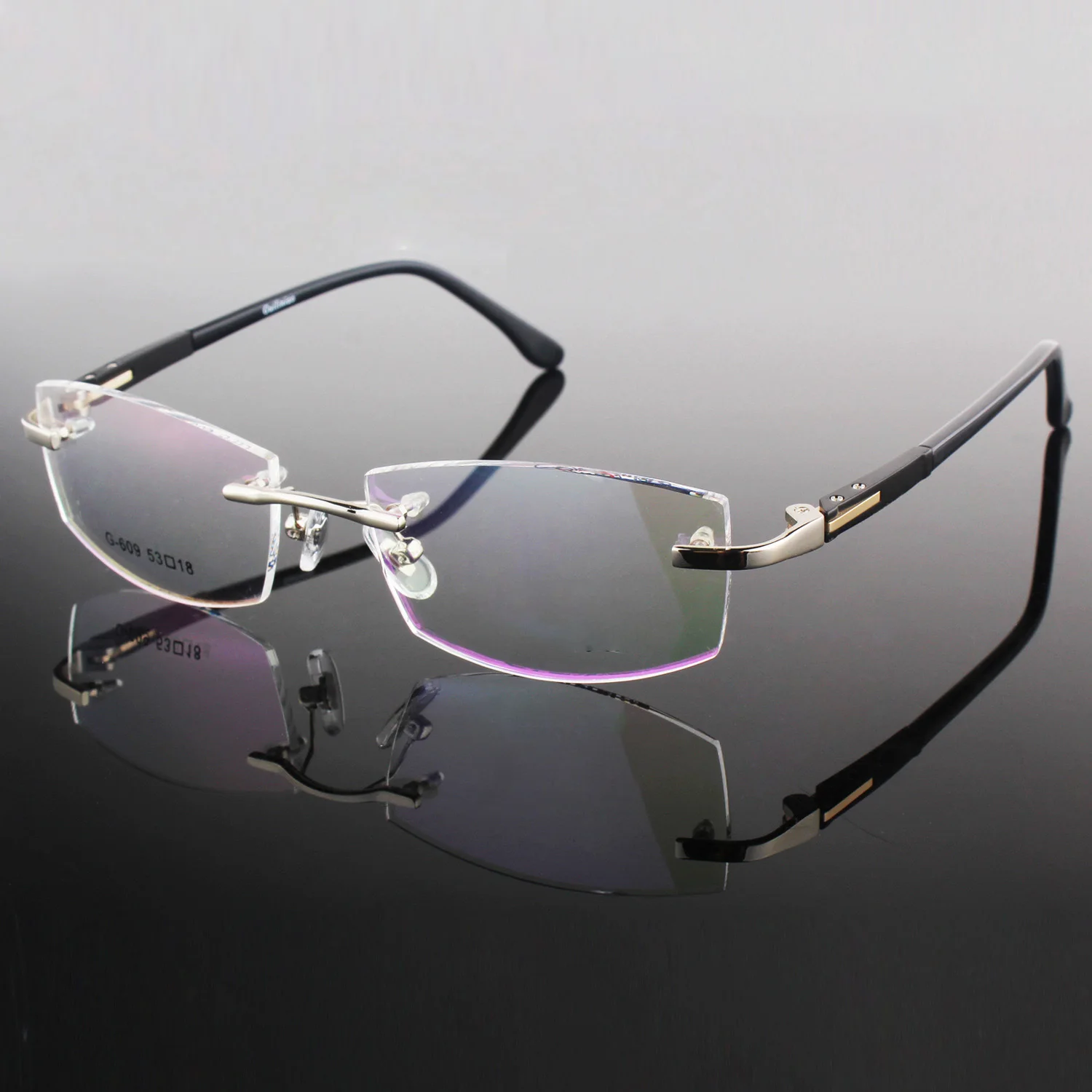 Zerosun очки без оправы для мужчин по рецепту близорукость/диоптрий оптические