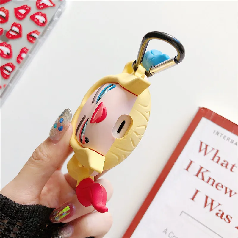 Модный брелок Airpods милый Harley Quinn беспроводной с Bluetooth красивый мягкий силиконовый