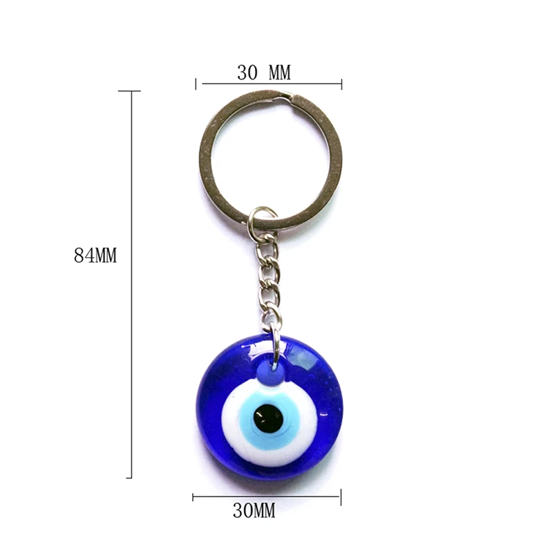

Turkish Blue Eye Charm Pendant Keychain Fashion Lucky DIY Gift Key Chains