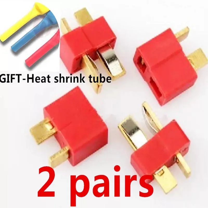 

Low Price 2 Pairs High Quality T Plug Male And Female High Current Gold Plated Plug Connectors For RC Lipo Battery ESC Parts
