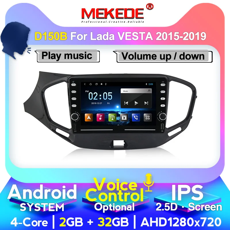 Автомагнитола 2DIN на Android 4G LTE Wi Fi для LADA Vesta Cross sport 2015 2019 автомобильный dvd плеер