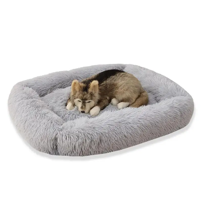 

Pet Plush Square Deep Sleep Pet Litter Winter Warm Sleeping Cat Dog Basket Pet Sleeping Mat Accessories Pet Daily Necessities