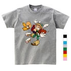 Летняя футболка для девочек и мальчиков; Хлопковые футболки с короткими рукавами с принтом Rayman Legends; Детская повседневная одежда; Топы для малышей с принтом на день рождения