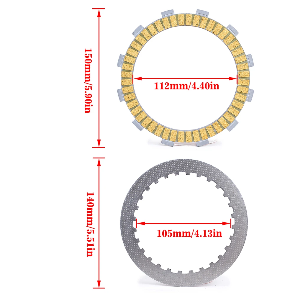 

Clutch Friction Plates Discs For Honda CBR1000 CBR1000RR Fireblade CBR 1000 2004-2007 CB1000R CB1000RA ABS 09-16 Engine Parts