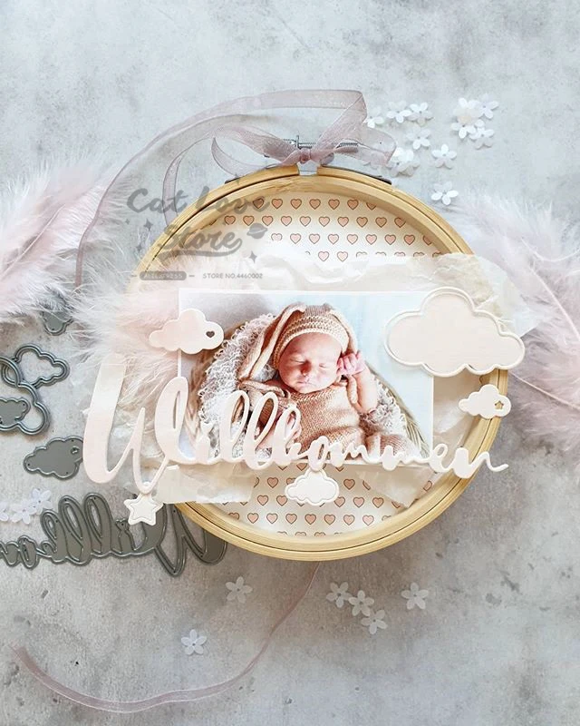 Love Clouds металлические режущие штампы трафарет для скрапбукинга высечки карт