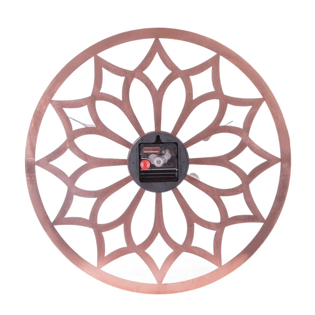 Европейский стиль металлические полые часы в форме цветка бесшумные настенные