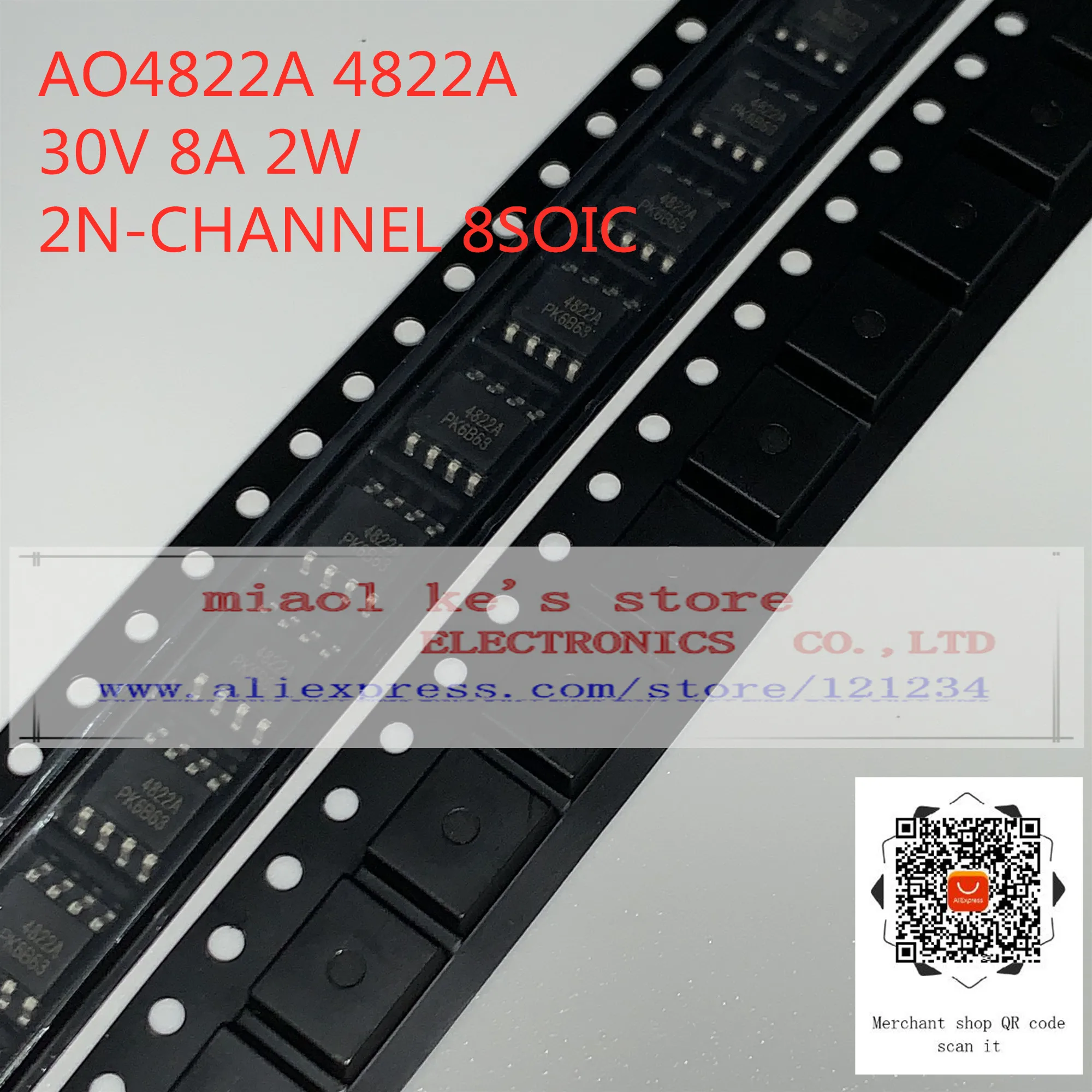 [10 шт.] AO4822 AO4822A AO4822L AO4822AL AO4828 AO4828L 4822 4822A 4822L 4822AL 4828 4828L 100% новый полевой транзистор