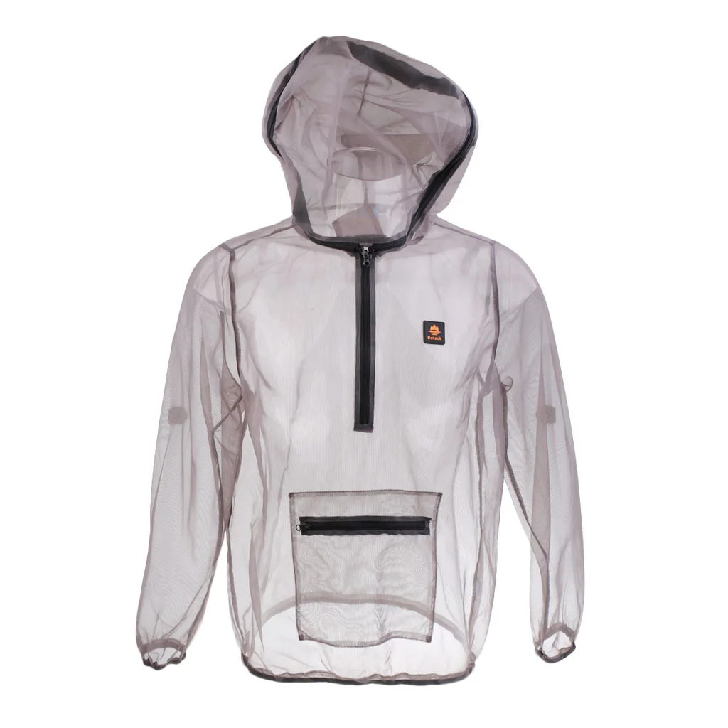 Противомоскитная сетчатая куртка с капюшоном для хранения пчеловодства