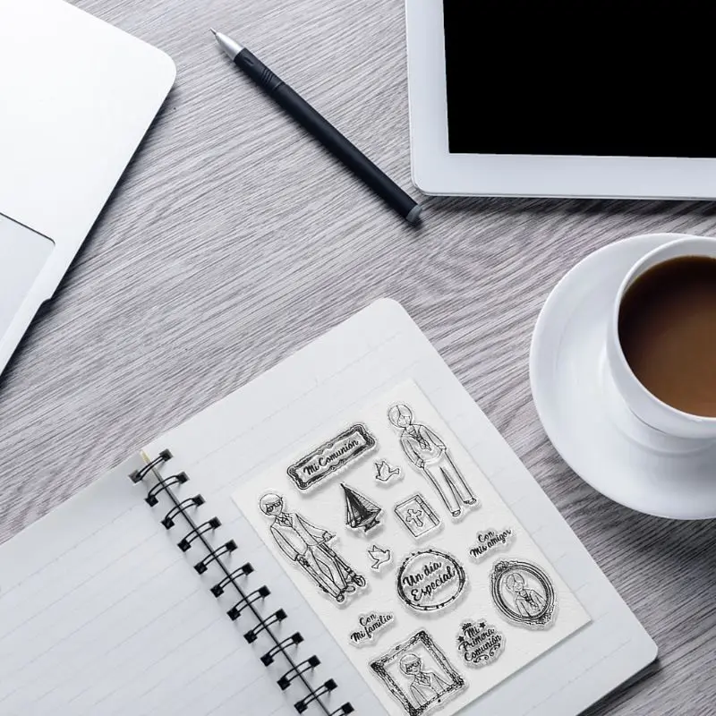 Невеста жених силиконовый прозрачный Печатный штамп DIY Скрапбукинг рельефная