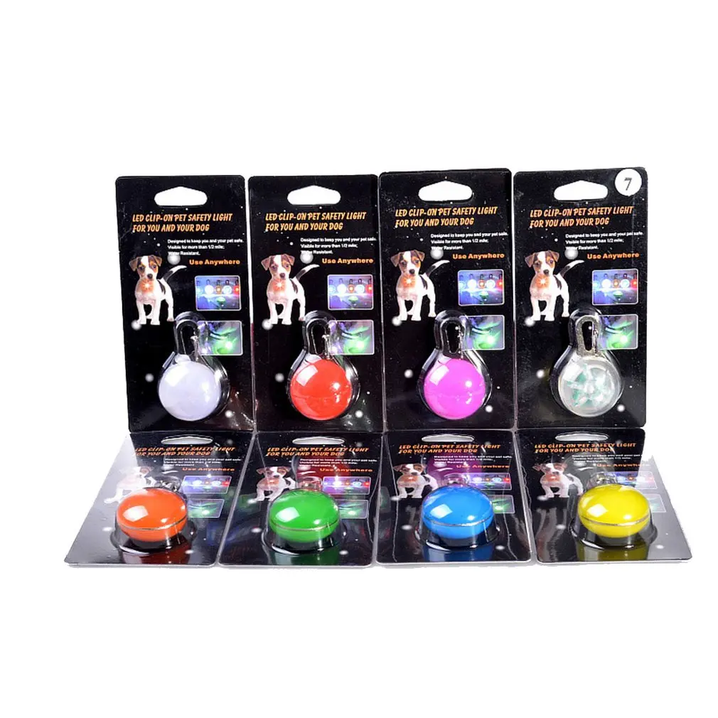 Ожерелье с милой собакой светящийся в строительстве круглые подвески мигающий