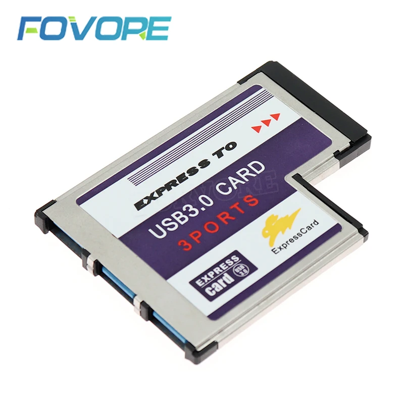 Карта расширения USB Expresscard 3 порта 0 34 54 мм карта express для адаптера Card co|Платы