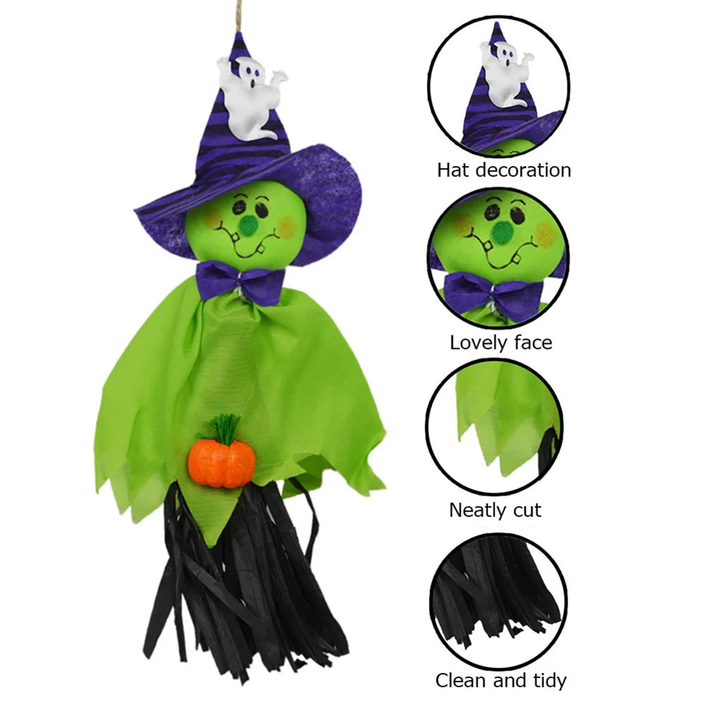 Halloween Horror Props Straw Ghost Pumpkin Key Chains Pendant Hanging Doll Home Party Decoration Kids Toys | Игрушки и хобби
