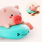 Новая игрушка-Свинья для яхты, игрушка для игр в воде, ракетный фонтан, игрушка для ванной с распылением воды, летняя пляжная игрушка для бассейна, популярный подарок для детей