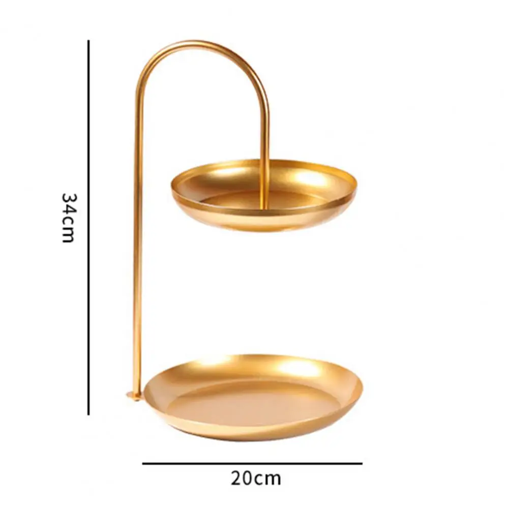 

Simple Creative Storage Shelf Double Layers Cosmetic Organize Wrought Iron Jewelry Organizer Holder Rack Home Decor Accessories