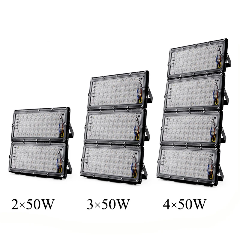 

LED Flood Light 50W perfect power 220V 240V waterproof Landscape Lighting Floodlight LED street Lamp IP65 Waterproof spotlight