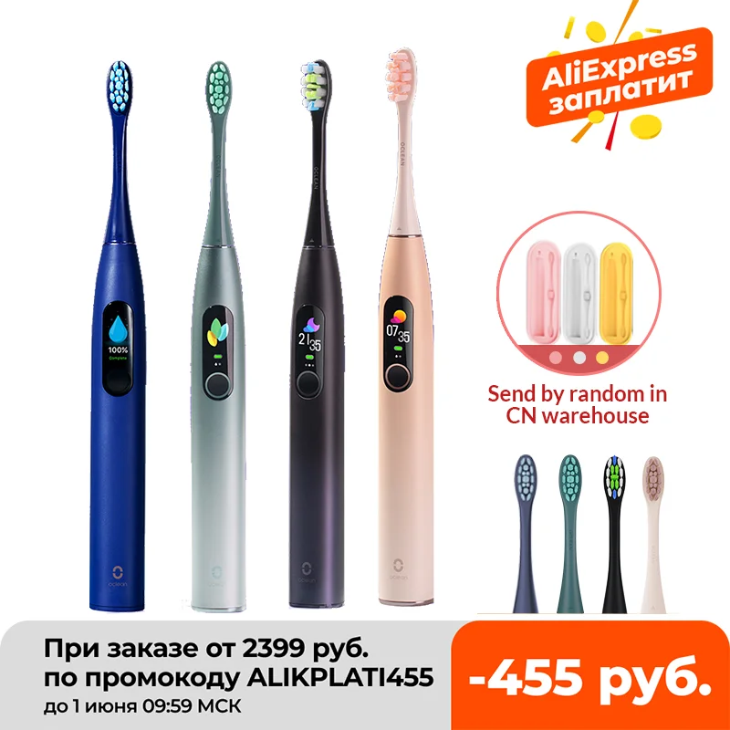 

Global Version Oclean X Pro Sonic Electric Toothbrush Sonic Oclean Toothbrush IPX7 Fast Charge App Connect Touch Screen Brush