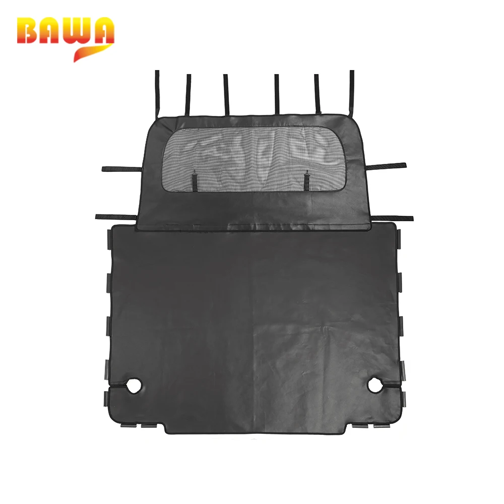 

BAWA Leather Car Trunk Pet Mat Isolation Net Cover Interior Accessories for Jeep Wrangler TJ 1997-2006