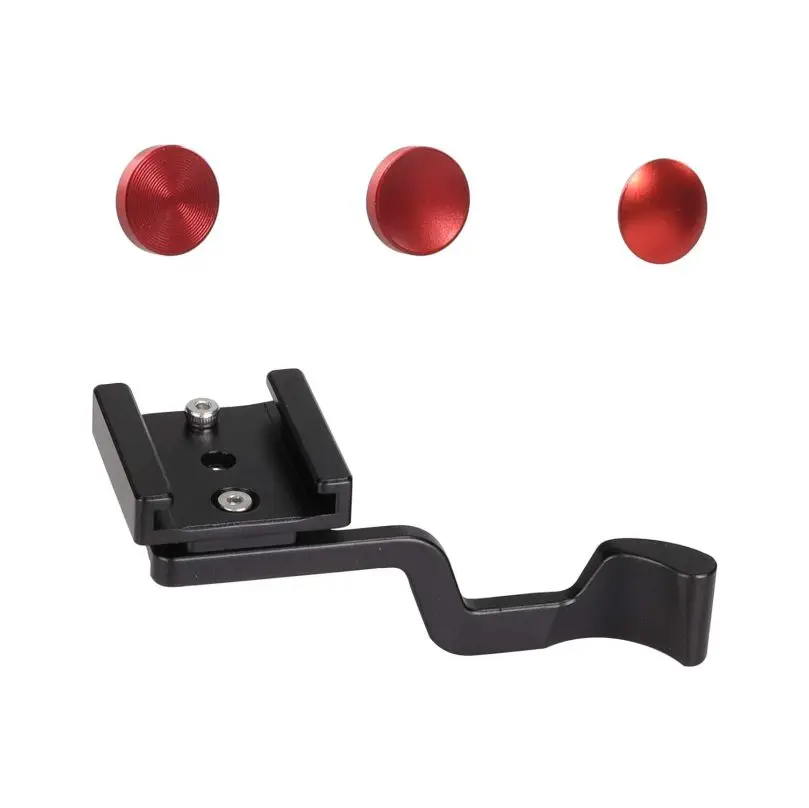 

WEPOTO Hot Shoe Thumb Up Rest Hand Grip,Thumbs Up Grip,for Fujifilm X-T1/X-T2/X-T3/X-T10/X-T20/X-T30/X-T100,(WR-C2+Button