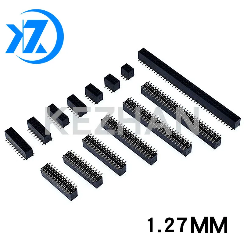Двухрядный гнездовой разъем SMD 1 27 мм 10 шт. 2*2/3/4/5/6/7/8/9/10/12/16/20/40/контактный