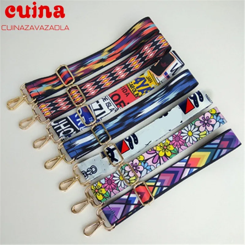 

Радужные регулируемые ремни Obag, нейлоновый цветной ремень для сумок, ремешок, вешалка для сумок, аксессуары для женщин, декоративный ручной ...