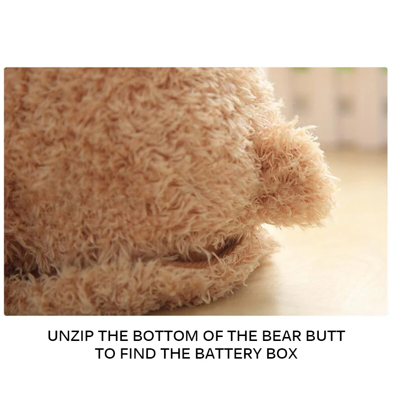 Очаровательный 33 см Детский Электрический плюшевый мишка в виде прятки Милая