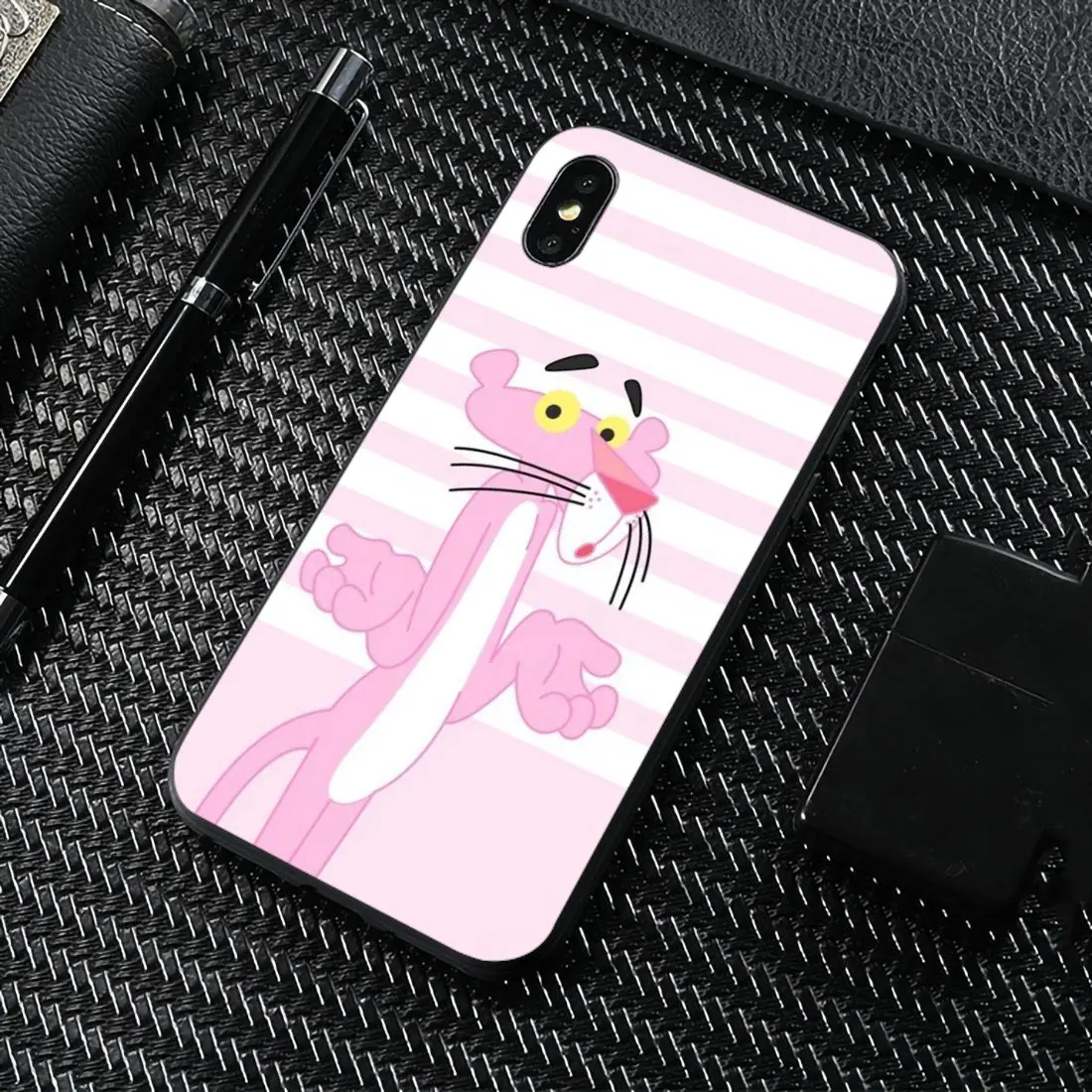 Силиконовый чехол для Samsung Galaxy Note 2 3 4 5 8 9 S2 S3 S4 S5 Mini S6 S7 Edge S8 S9 Plus Kawaii Розовая пантера