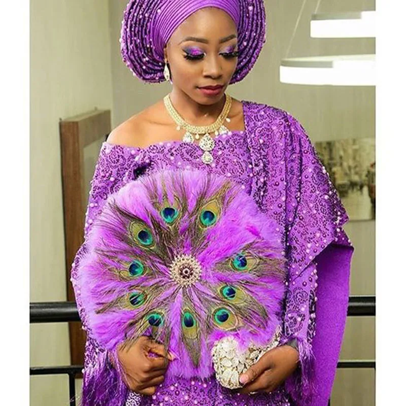 1 шт. двусторонний веер в виде пера индейки | Дом и сад