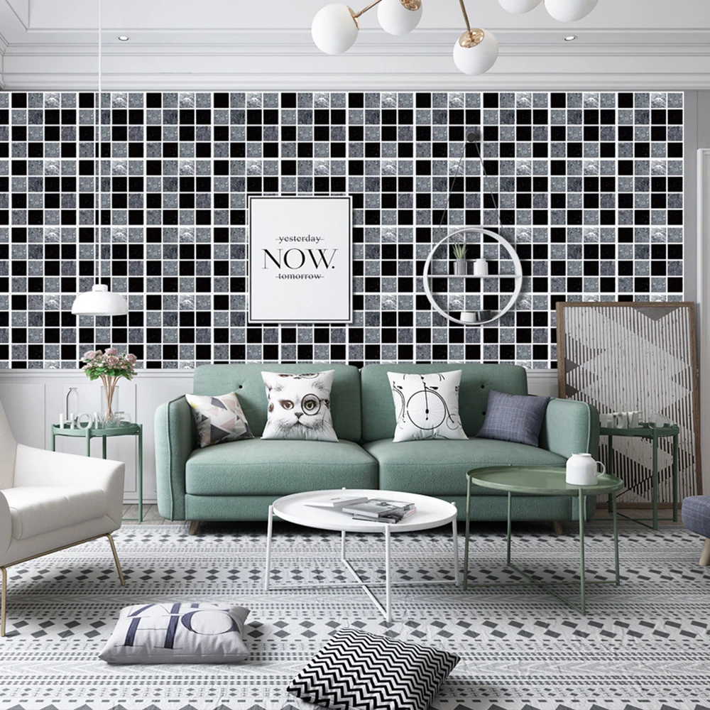 30 шт. Самоклеящаяся мозаика водостойкая сделай сам настенная для дома спальни