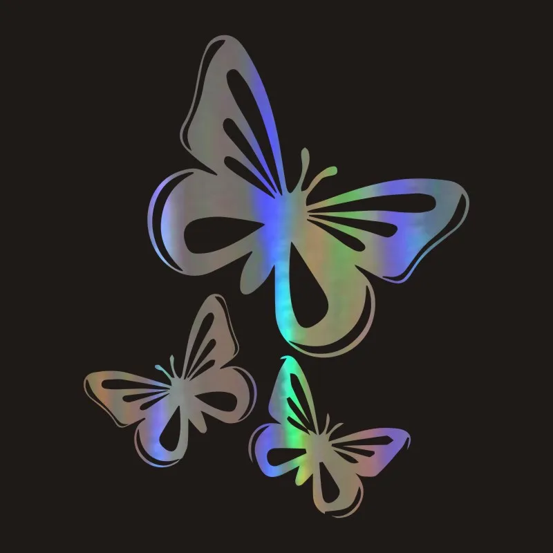 20*16 см Автомобильная наклейка и Наклейка 3D бабочка мультяшная виниловая