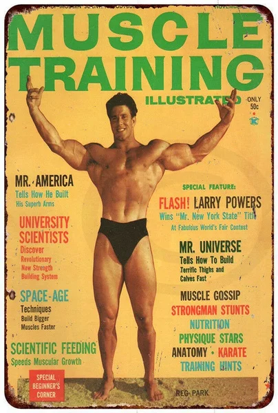 

Обучающие мышцы жестяные знаки иллюстрированный журнал для бодибилдинга декоративные металлические знаки 20x30 см плакат металлическая жив...