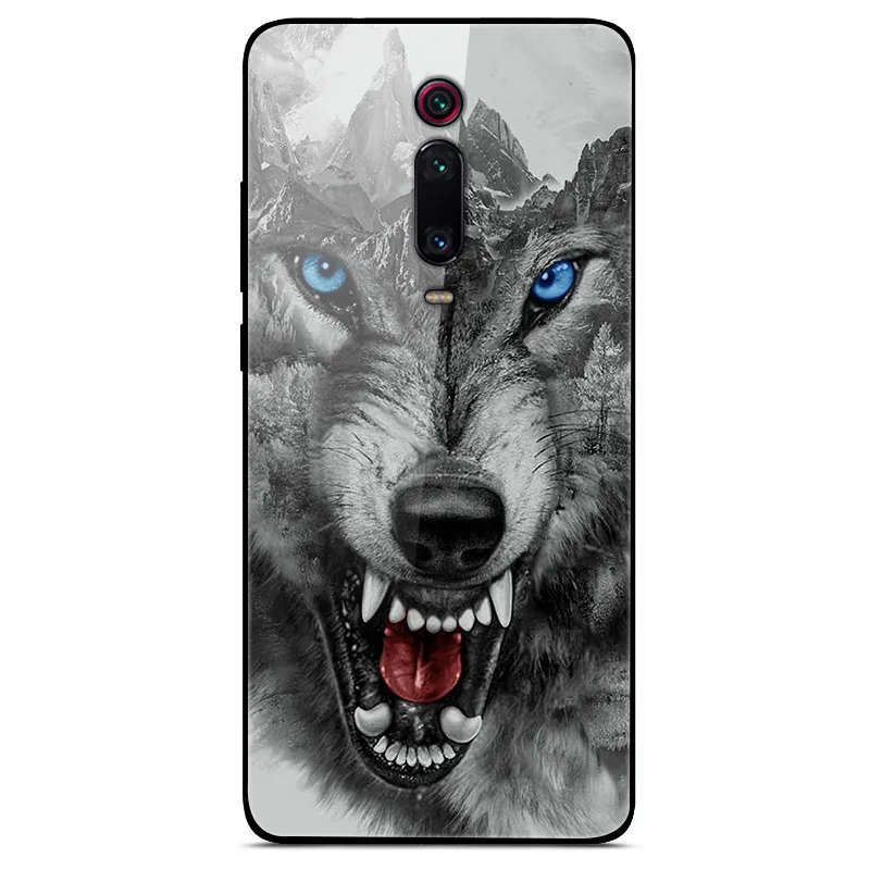 46 Tempered Glass Case For Xiaomi mi 9T Cover Mi9T Pro Soft Bumper 3D Cat Printing Funda For Xiaomi mi 9T Pro mi9T Mi9 T Phone Case - Цвет: 46