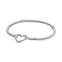ladies pandora jewelry gift bracelet diy designer charm suitable for original pandora jewelry 925 sterling silver heart bracelet