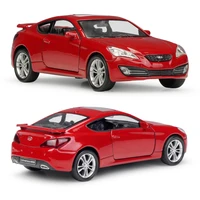 136 hyundai genesis coupe 2009 alloy car model pull back diecast toy vehicle simitation cars model toys for children kids gifts