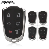 jingyuqin 3456 buttons for cadillac ats ct6 cts srx xt5 xts 2014 2017 fob smart remote card key shell fob replacement