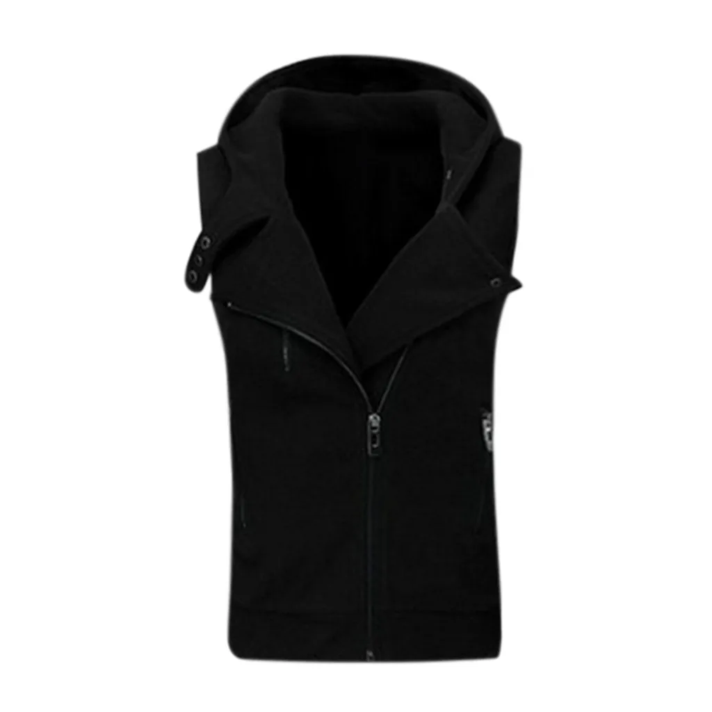 2019 Новое поступление женская зимняя куртка с капюшоном на молнии без рукавов