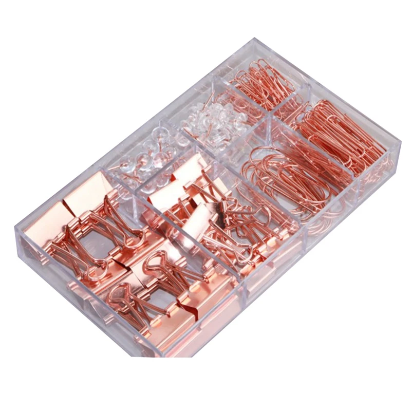 

Bookmark Paper Clips Assorted Sizes Large Paper Clips and Binder Clips Set, Fashion Metal Clip