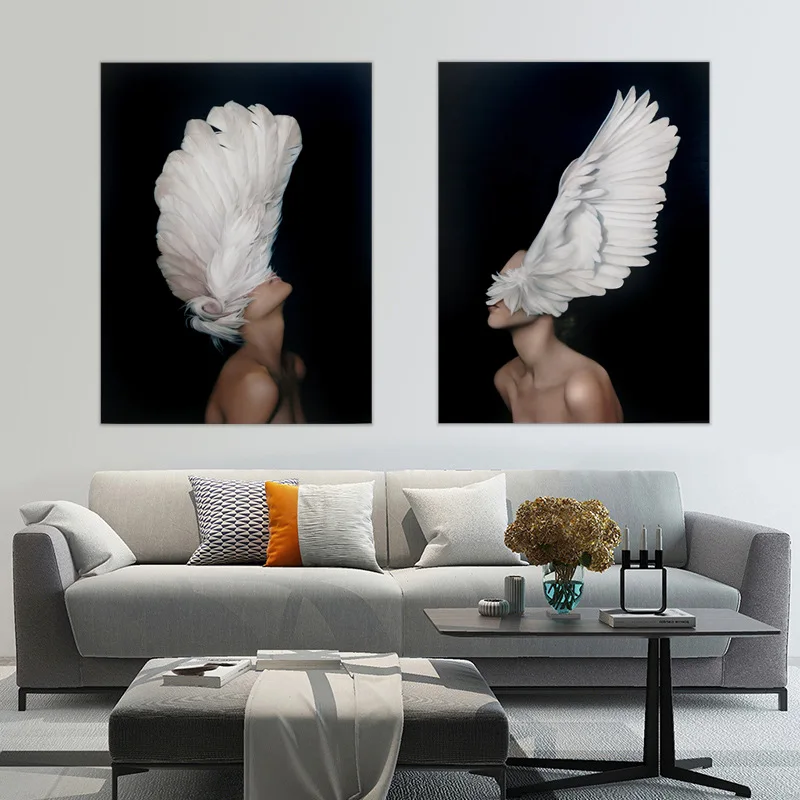 

Portrait European Wall Art Poster Print Figure Canvas Paintings for Living Room Bedroom Wall Decor