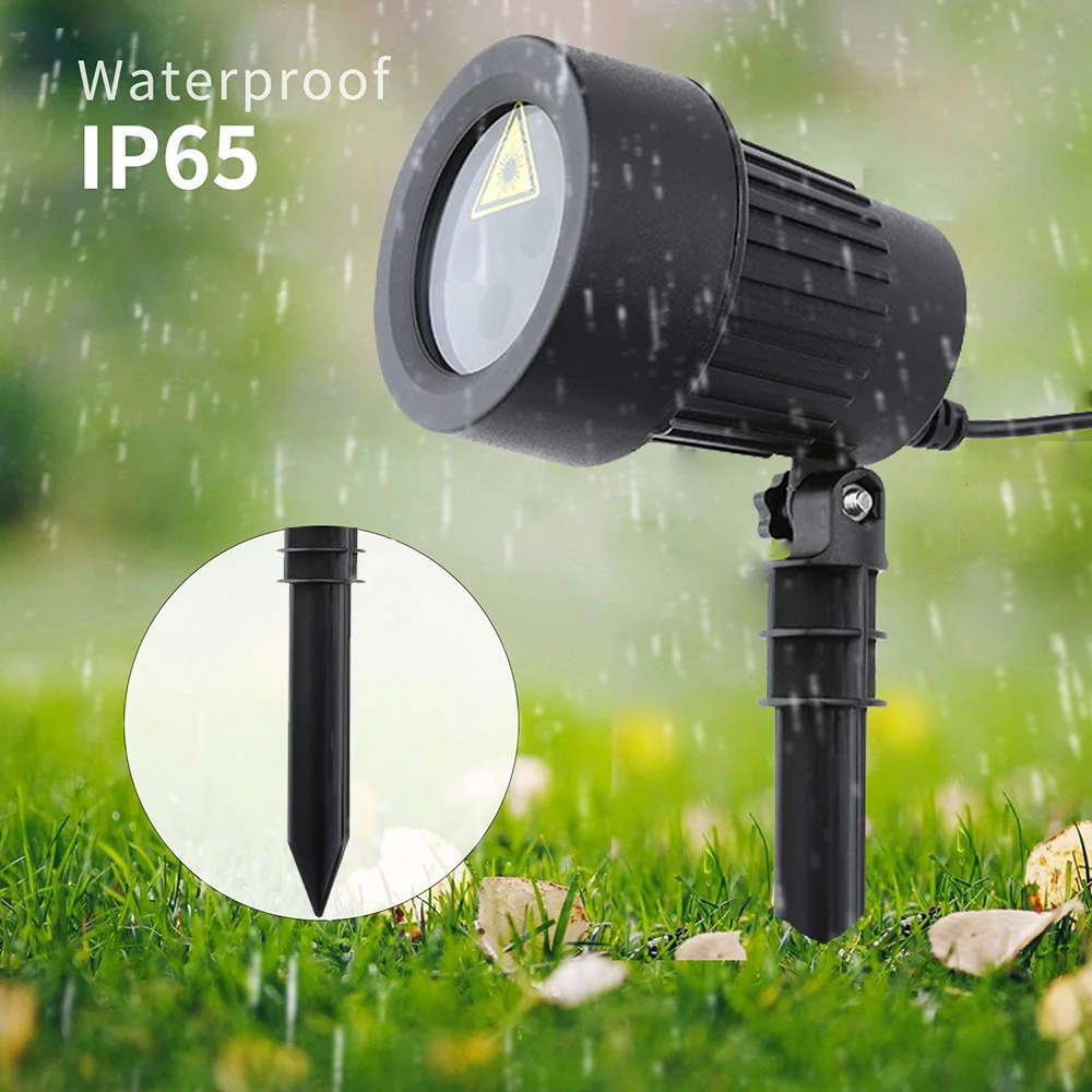 Лазерный проектор со звездами рождественские уличные водонепроницаемые IP65