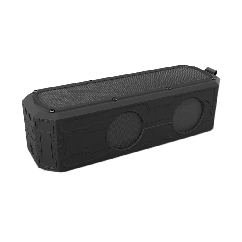 Solar Bluetooth Speaker with 4400Mah Power Bank 4.0 12W Stereo Subwoofer Bass Waterproof for Outdoor and Ind | Электроника