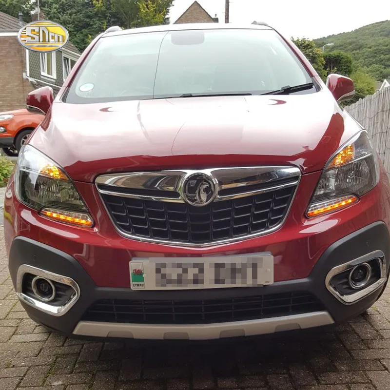 Светодиодсветодиодный дневные ходовые огни SNCN для Opel Mokka VAUXHALL 2012 2013 2014 2015 фары век