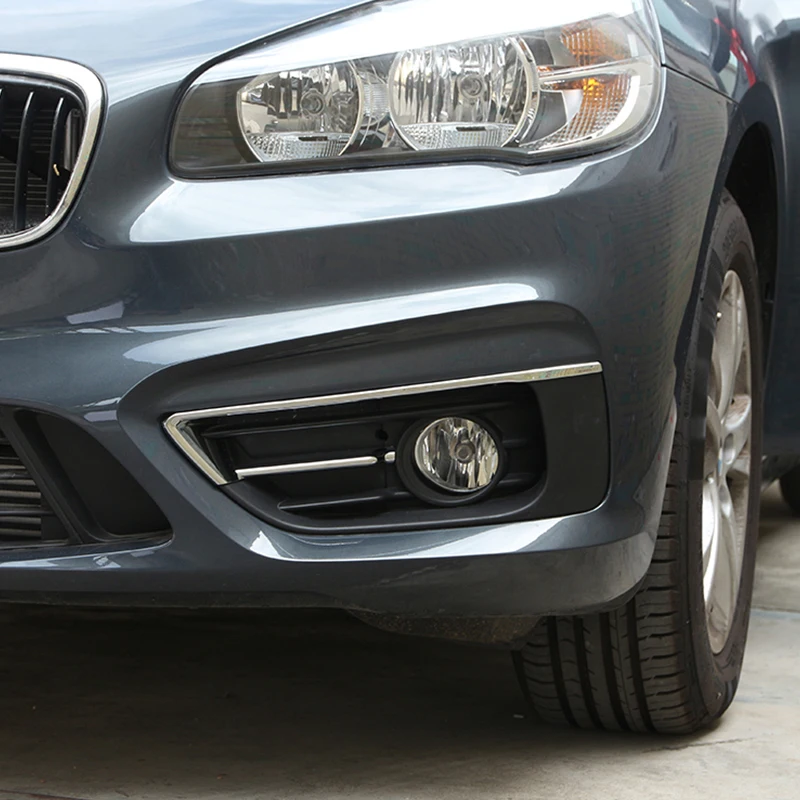 

Car Accessories ABS Chrome Polish Silver Front Fog Lamp Light Cover Trim For BMW 2 Series F45 F46 Gran Active Tourer 2015- 2016