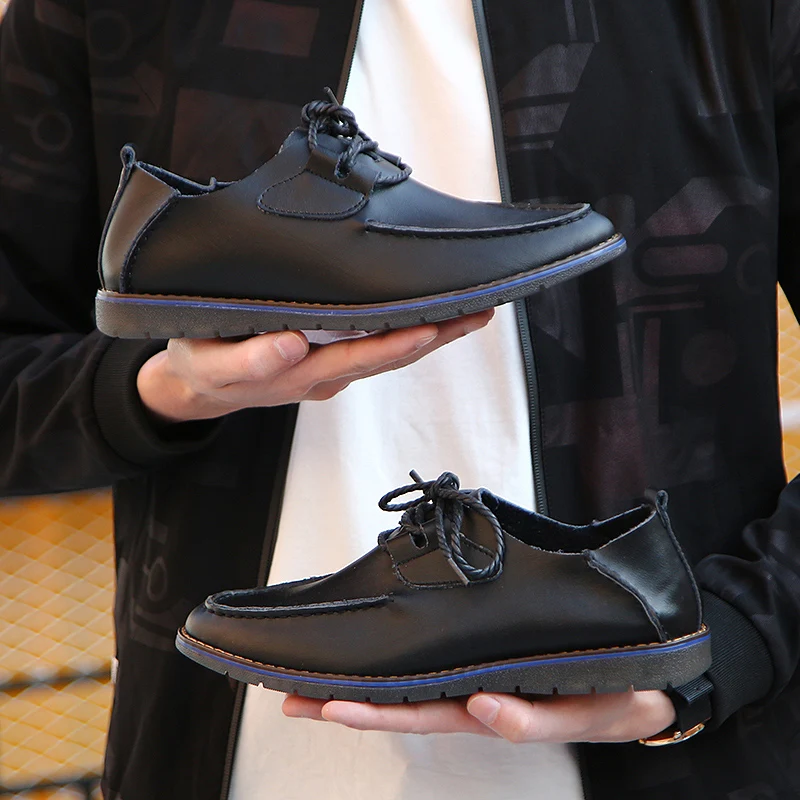 Leather Men Casual Shoes Luxury Brand 2020 Mens Loafers Moccasins Breathable Slip on Male Driving | Обувь