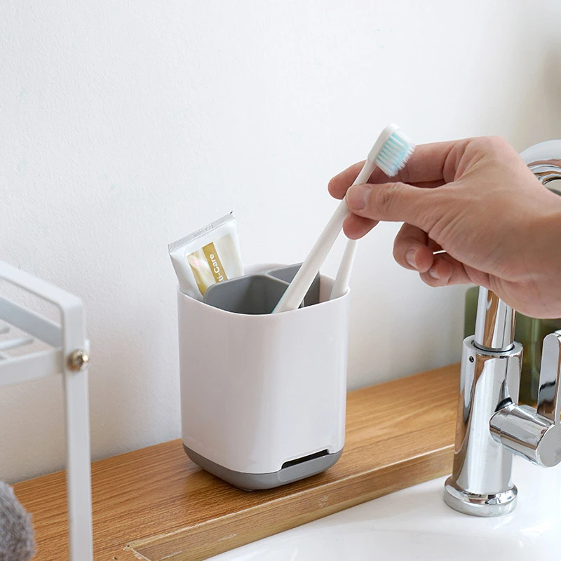 Electric Toothbrush Holder Bedroom Storage Shelf Plastic Containers Baskets Home Organizer Accessories Makeup Dental Brush Rack | Дом и сад