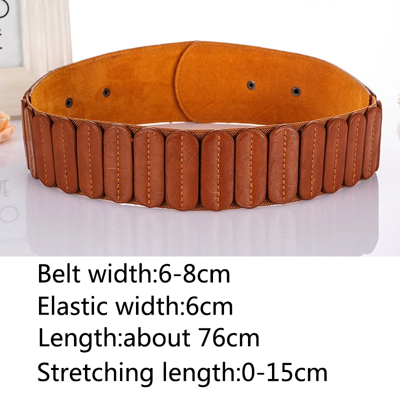 Новые модные кожаные широкие ремни для женщин платье пряжка свободный