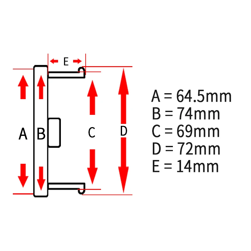 4 шт. 74 мм/69 мм Рабочая эмблема автомобильная Центральная Кепка VOLK