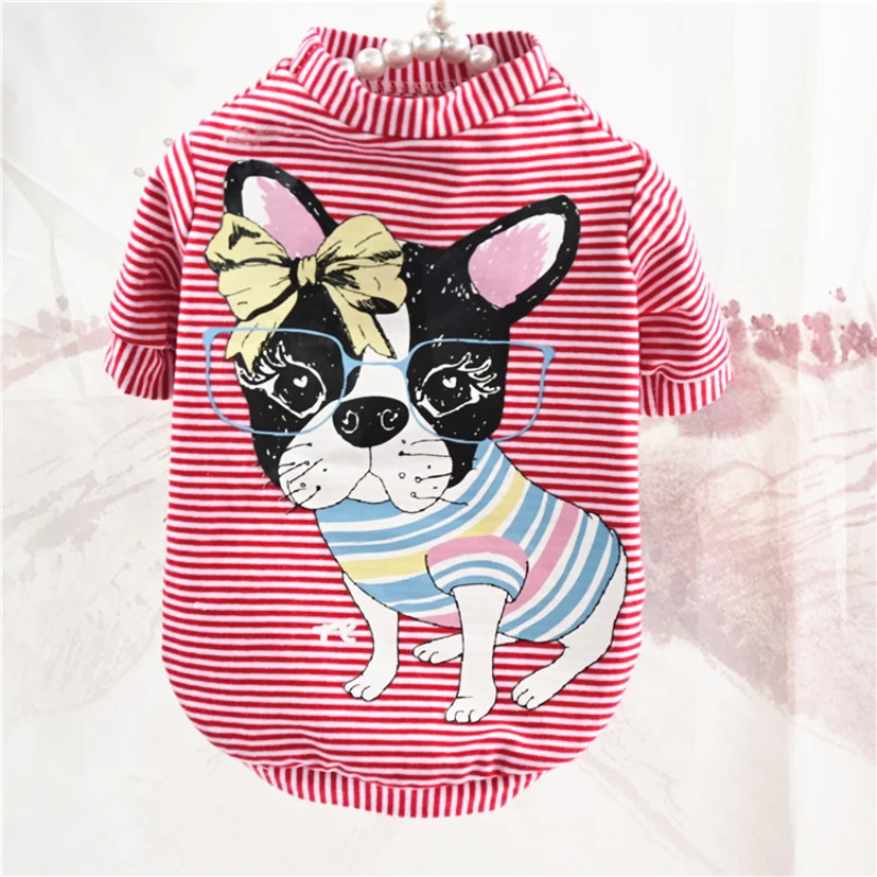 Новинка 2020 хлопковая футболка для собаки одежда на весну и лето щенка маленьких