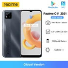 Смартфон Realme C11 глобальная версия, HD + экран 2021 дюйма, тыловая камера 8 МП, аккумулятор 6,5 мАч, 5000 дюйма, 2 Гб ОЗУ 32 Гб ПЗУ, NFC, мобильный телефон